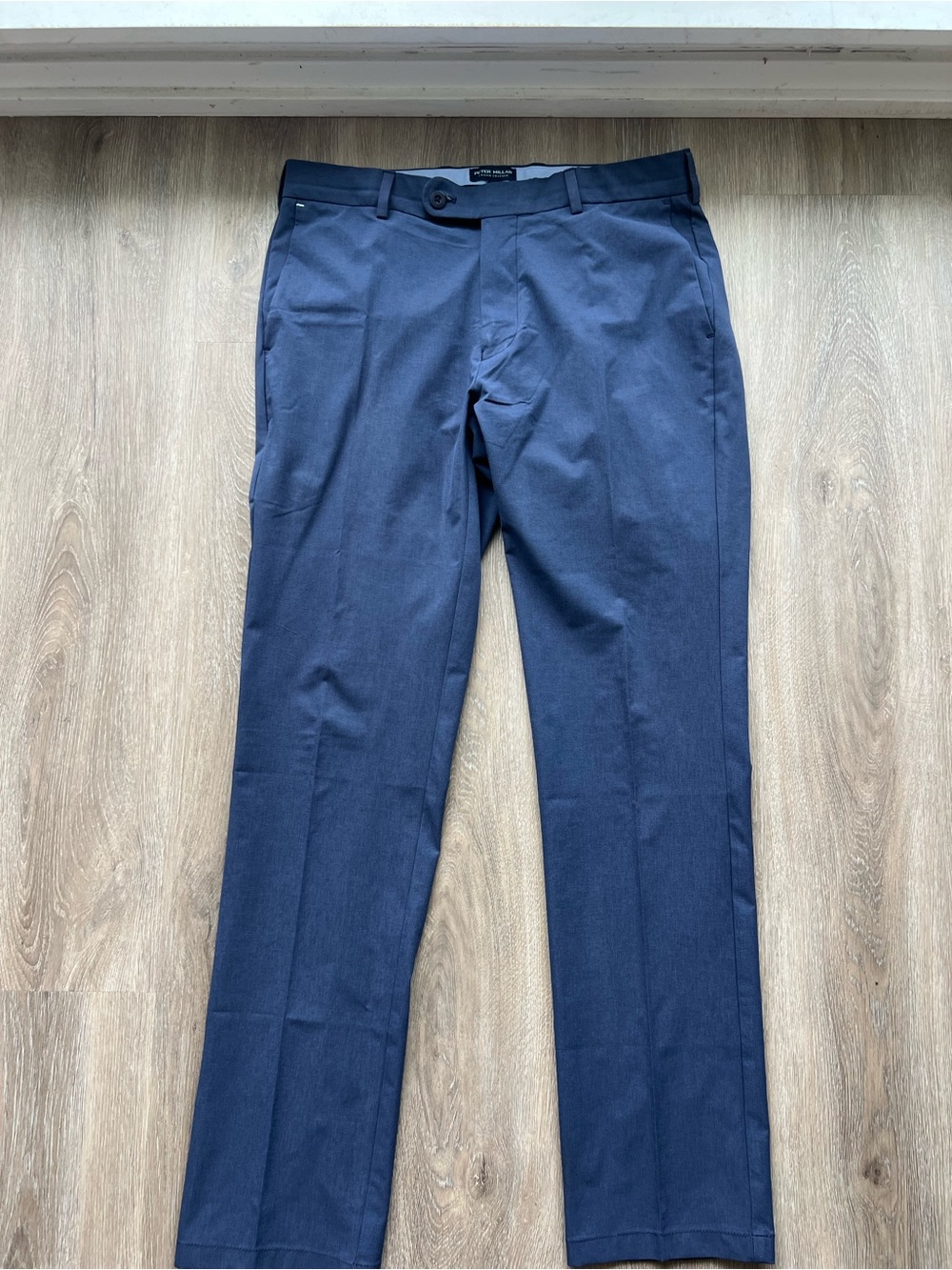 Peter Millar Men's Navy Dress Pants - Slim Tapered